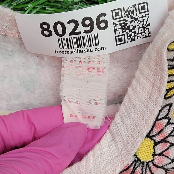 Vintage 80s Floral AOP Sweater Womens Small 18x18 Boxy - Picture 8 of 10